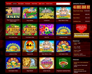 Jackpots des Online Kasinos